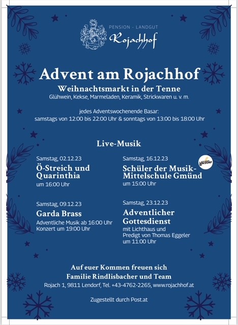 Advent am Rojachhof